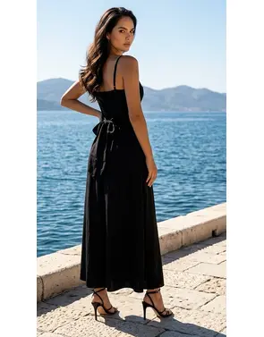 Garde-robe - Lang kleed - Zwart
