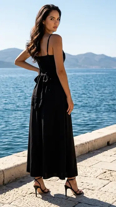 Garde-robe - Lang kleed - Zwart
