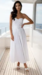 Garde-robe - Kort Kleedje - Wit