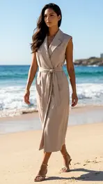 Garde-robe - Lang kleed - Taupe