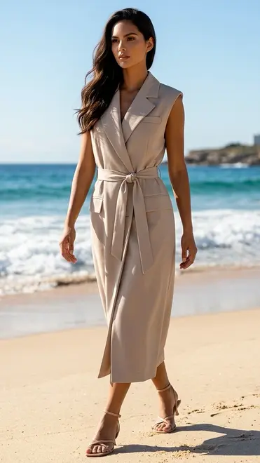 Garde-robe - Lang kleed - Taupe
