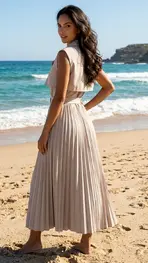 Garde-robe - Lang kleed - Taupe