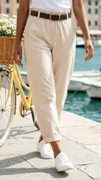 Garde-robe - Lange Broek - Beige