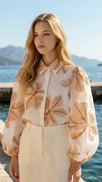 Garde-robe - Blouse - Camel