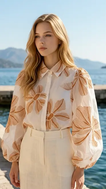 Garde-robe - Blouse - Camel
