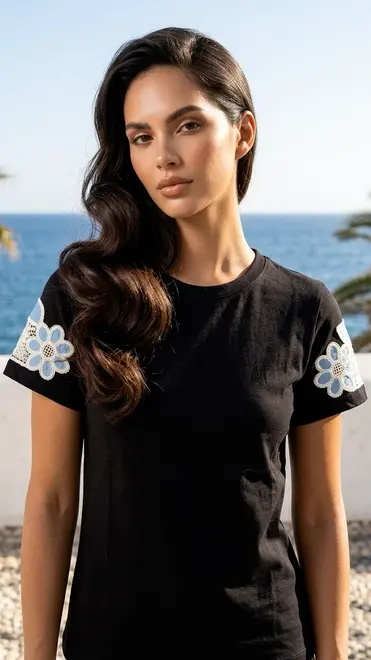 Garde-robe - T-shirt - Zwart