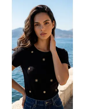 Garde-robe - T-shirt - Zwart