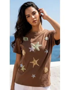Garde-robe - T-shirt - Bruin