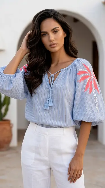 Garde-robe - Blouse - Blauw