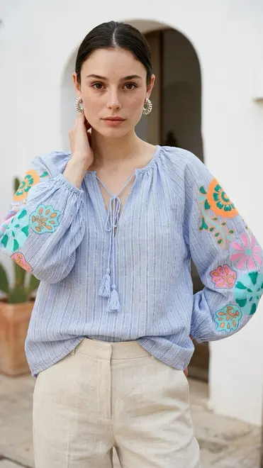 Garde-robe - Blouse - Blauw