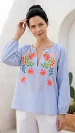 Garde-robe - Blouse - Blauw