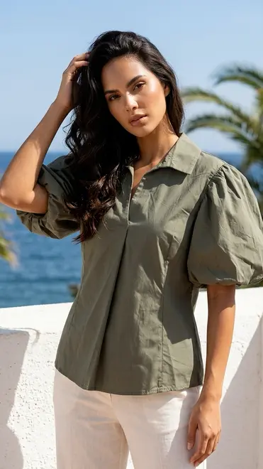 Garde-robe - Blouse - Kaki