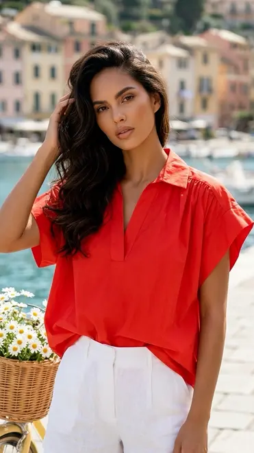 Garde-robe - Blouse - Rood