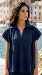 Garde-robe - Blouse - Marine