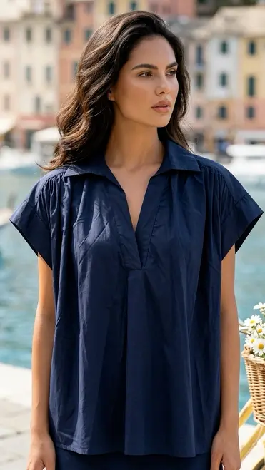 Garde-robe - Blouse - Marine