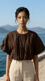 Garde-robe - Top - Bruin