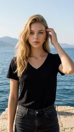 Garde-robe - T-shirt - Zwart