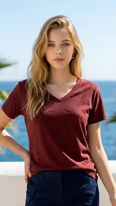 Garde-robe - T-shirt - Bordeaux