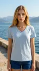 Garde-robe - T-shirt - Blauw