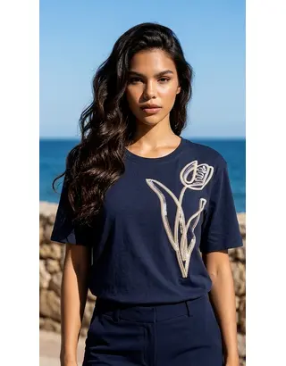 Garde-robe - T-shirt - Marine