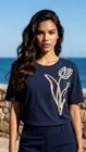 Garde-robe - T-shirt - Marine