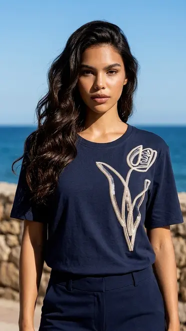 Garde-robe - T-shirt - Marine