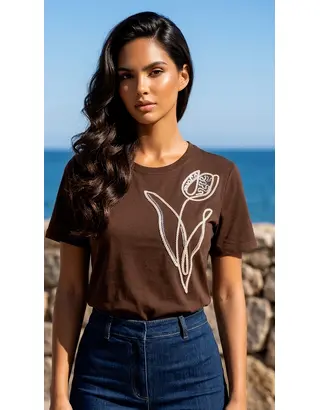 Garde-robe - T-shirt - Bruin