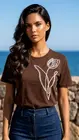 Garde-robe - T-shirt - Bruin