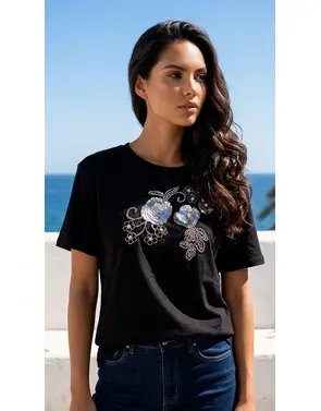 Garde-robe - T-shirt - Zwart