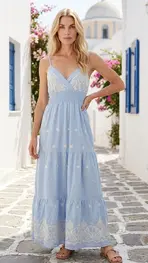 Garde-robe - Lang kleed - Blauw