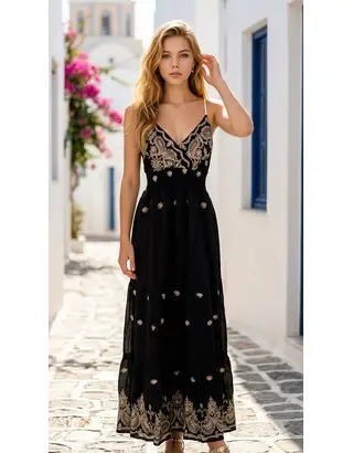 Garde-robe - Lang kleed - Zwart