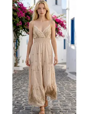 Garde-robe - Lang kleed - Beige