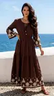 Garde-robe - Lang kleed - Bruin