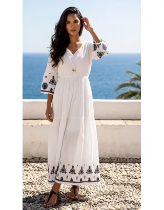 Garde-robe - Lang kleed - Ecru