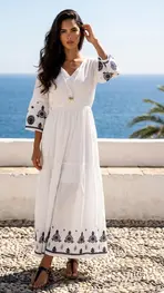 Garde-robe - Lang kleed - Ecru