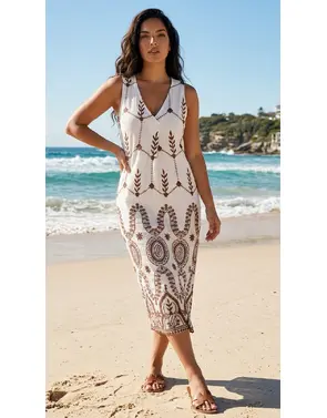 Garde-robe - Lang kleed - Bruin