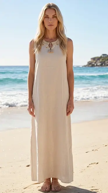 Garde-robe - Lang kleed - Beige