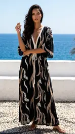 Garde-robe - Lang kleed - Zwart