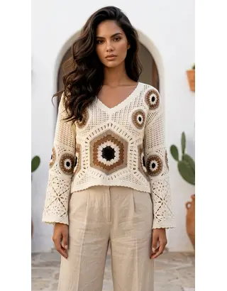 Garde-robe - Top - Beige-bruin