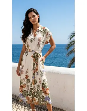 Garde-robe - Lang kleed - Kaki