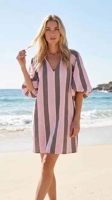 Garde-robe - Kort Kleedje - Bruin