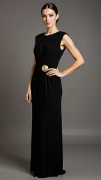 Garde-robe - Lang kleed - Zwart