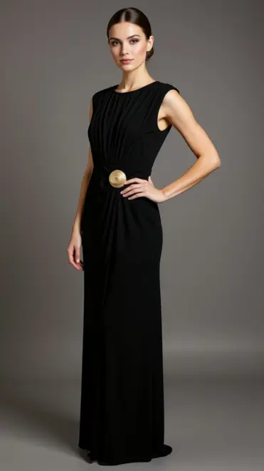 Garde-robe - Lang kleed - Zwart