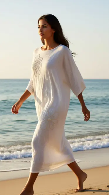 Garde-robe - Lang kleed - Wit
