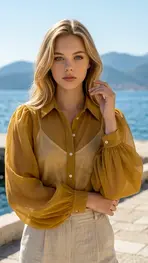 Garde-robe - Blouse - Kaki