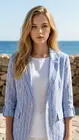 Garde-robe - Blazer - Wit-blauw