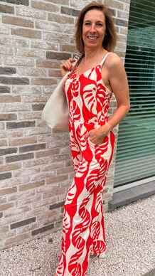 Tropical Coral Jumpsuit