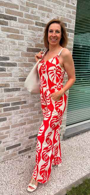 Tropical Coral Jumpsuit
