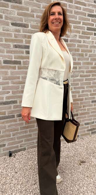 Ecru Blazer Chic