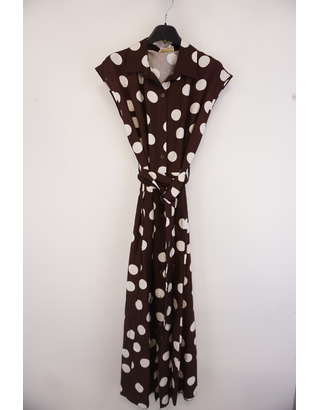 Garde-robe - Lang kleed - Bruin